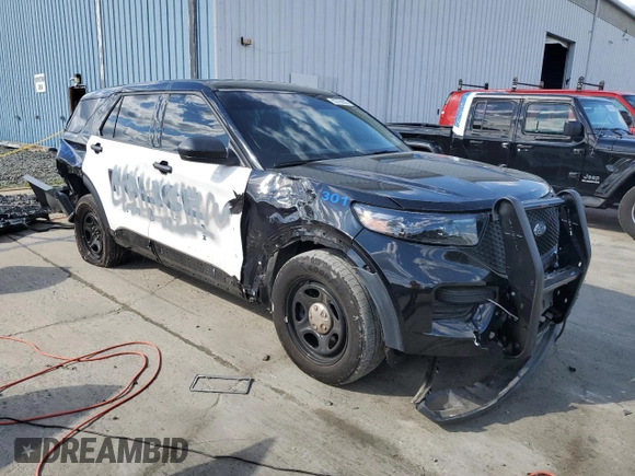 2023 Ford Police Interceptor Utility z VIN 1FM5K8AB4PGA20067, wystawiony jako Copart lot #52790805 z przebiegiem 26 755 mil mil oraz Szkoda całkowita • Salvage title. Historia ofert i sprzedaży dostępna na DreamBid. Obrazek 4.