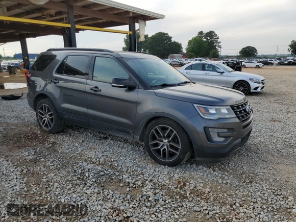 2017 Ford Explorer Sport with VIN 1FM5K8GT5HGD36420, listed as a Copart auction lot 57654015 with 122,804 mi miles and Salvage title. Bid and sale history available at DreamBid. Image 4.