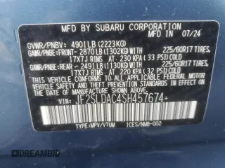 2025 Subaru Forester with VIN JF2SLDAC4SH457674, listed as a Copart auction lot 83403814 with 1,553 mi miles and Salvage title. Bid and sale history available at DreamBid. Image 14.