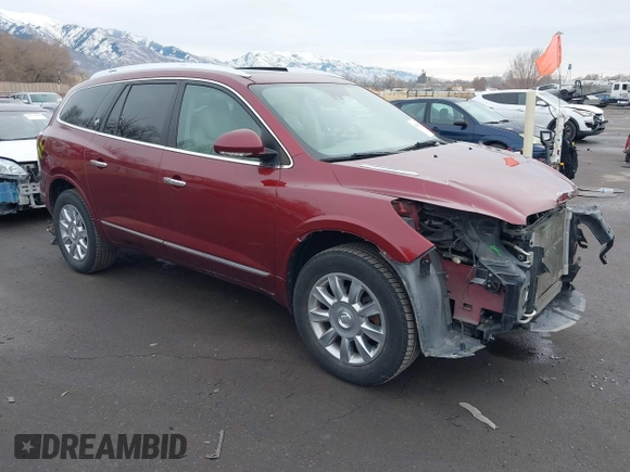 2017 Buick Enclave Leather with VIN 5GAKRBKD0HJ268726, listed as a IAAI auction lot 41196372 with 103,192 mi miles and . Bid and sale history available at DreamBid. Image 1.