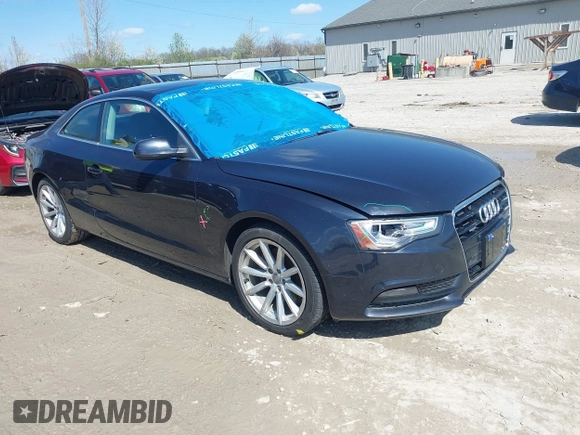 2015 Audi A5 Premium with VIN WAUCFAFR7FA001198, listed as a IAAI auction lot 41994551 with 126,557 mi miles. Bid and sale history available at carsss.com. Image 1.