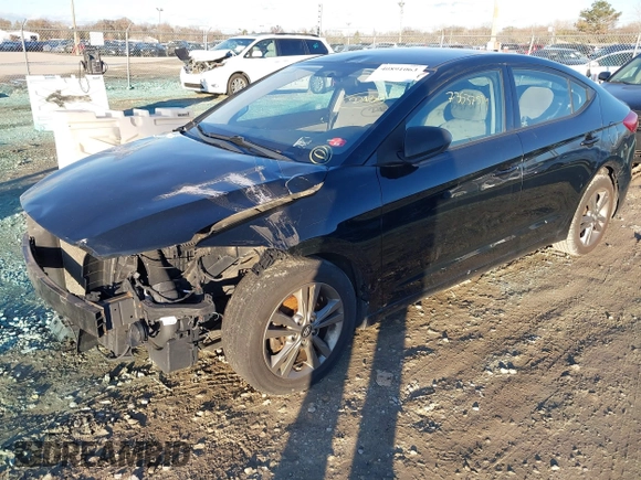 2018 Hyundai Elantra SEL with VIN 5NPD84LF8JH390464, listed as a IAAI auction lot 40891063 with 126,460 mi miles. Bid and sale history available at carsss.com. Image 2.