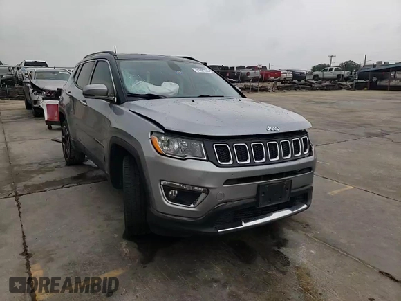 2018 Jeep Compass Limited with VIN 3C4NJDCB7JT179990, listed as a Copart auction lot 51595205 with Not Provided miles and Salvage Title. Bid and sale history available at DreamBid. Image 12.