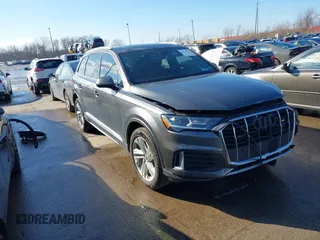 2021 Audi Q7 Premium with VIN WA1AJAF79MD029047, listed as a IAAI auction lot 41667083 with 1 mi miles. Bid and sale history available at carsss.com. Image 1.