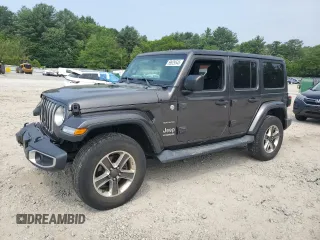 2018 Jeep Wrangler Unlimited Sahara с VIN 1C4HJXEG3JW267467, выставлен на аукционе Copart как лот 59929545 с пробегом 67 018 миль миль и Списание • Salvage title. История ставок и продаж доступна на DreamBid. Изображение 1.