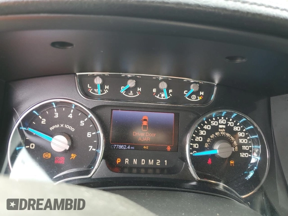 2013 Ford F-150 XL with VIN 1FTFX1EF0DKD21426, listed as a Copart auction lot 60799695 with 77,862 mi miles and Salvage title. Bid and sale history available at DreamBid. Image 9.