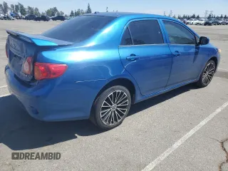 2009 Toyota Corolla with VIN JTDBL40E399093172, listed as a Copart auction lot 53878355 with 135,317 mi miles and Salvage Title. Bid and sale history available at carsss.com. Image 3.