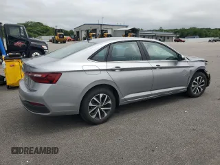 2024 Volkswagen Jetta S with VIN 3VW5M7BU3RM091307, listed as a Copart auction lot 61591025 with 21,581 mi miles and Clean title. Bid and sale history available at DreamBid. Image 3.