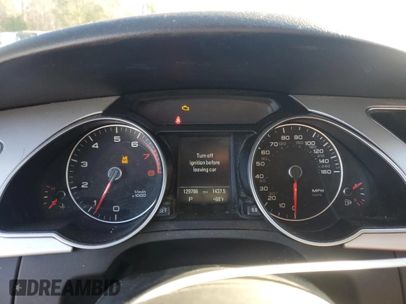 2015 Audi A5 Premium with VIN WAUCFAFH1FN010902, listed as a Copart auction lot 80264624 with 129,786 mi miles and Salvage title. Bid and sale history available at DreamBid. Image 9.