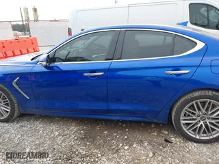2020 Genesis G70 2.0T with VIN KMTG64LAXLU048760, listed as a IAAI auction lot 41553678 with 63,043 mi miles. Bid and sale history available at carsss.com. Image 14.