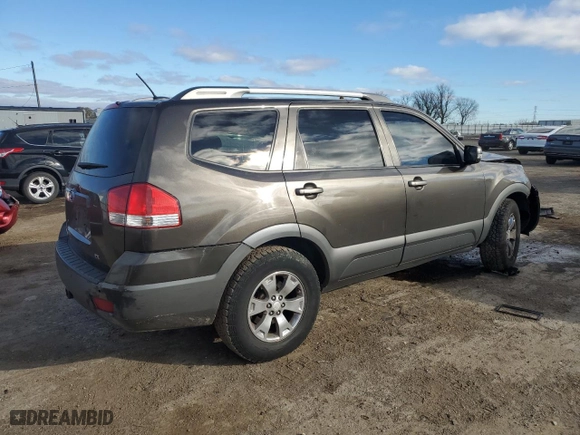 2009 Kia Borrego EX with VIN KNDJH741495039165, listed as a Copart auction lot 80456814 with 0 mi miles and Salvage Title. Bid and sale history available at carsss.com. Image 3.
