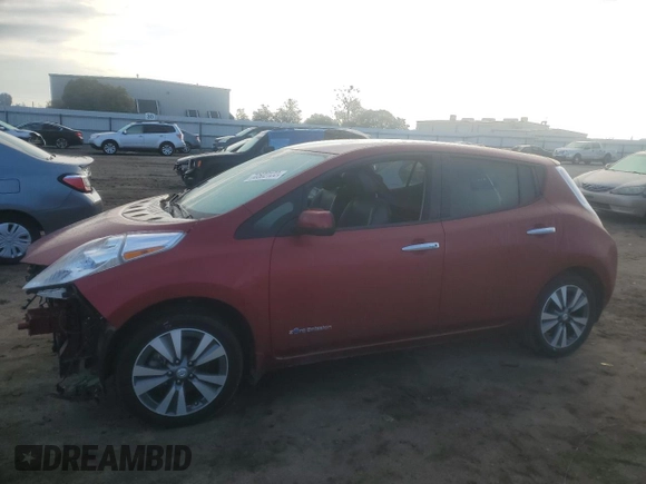 2015 Nissan LEAF SV with VIN 1N4AZ0CP3FC325967, listed as a Copart auction lot 70502122 with 30,502 mi miles. Bid and sale history available at carsss.com. Image 1.