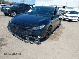 2019 Honda Civic Sedan Sport with VIN 19XFC2F80KE049879, listed as a IAAI auction lot 41652399 with 75,462 mi miles. Bid and sale history available at carsss.com. Image 6.