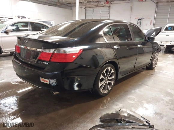 2014 Honda Accord Sedan Sport with VIN 1HGCR2F53EA306887, listed as a IAAI auction lot 41369995 with 97,506 mi miles. Bid and sale history available at carsss.com. Image 4.