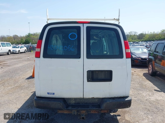 2012 Chevrolet Express Cargo Van with VIN 1GCWGFCA6C1147841, listed as a IAAI auction lot 42042056 with 248,374 mi miles. Bid and sale history available at carsss.com. Image 16.