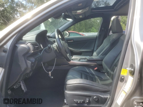 2017 Lexus IS 350 with VIN JTHBE1D25H5030104, listed as a Copart auction lot 70506434 with 101,201 mi miles and Salvage Title. Bid and sale history available at DreamBid. Image 7.