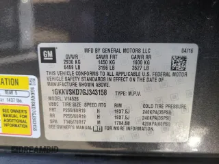 2016 GMC Acadia SLT with VIN 1GKKVSKD7GJ343158, listed as a Copart auction lot 50161735 with 128,785 mi miles and Salvage Title. Bid and sale history available at carsss.com. Image 14.