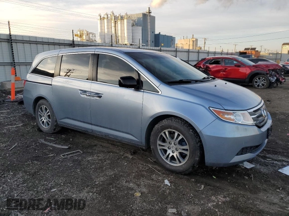 2012 Honda Odyssey EX-L with VIN 5FNRL5H64CB002814, listed as a Copart auction lot 44134505 with 131,235 mi miles and Salvage Title. Bid and sale history available at carsss.com. Image 4.