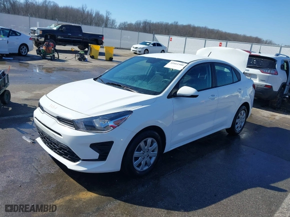 2023 Kia Rio LX with VIN 3KPA24AD1PE622339, listed as a IAAI auction lot 41661500 with 27,950 mi miles. Bid and sale history available at carsss.com. Image 18.
