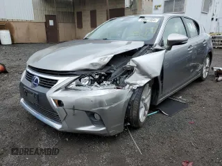 2017 Lexus CT with VIN JTHKD5BH5H2292711, listed as a Copart auction lot 65991964 with 0 mi miles and Salvage Title. Bid and sale history available at carsss.com. Image 1.