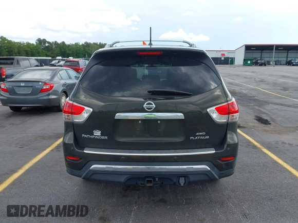 2016 Nissan Pathfinder Platinum with VIN 5N1AR2MM1GC601280, listed as a IAAI auction lot 42169483 with 179,332 mi miles. Bid and sale history available at carsss.com. Image 16.