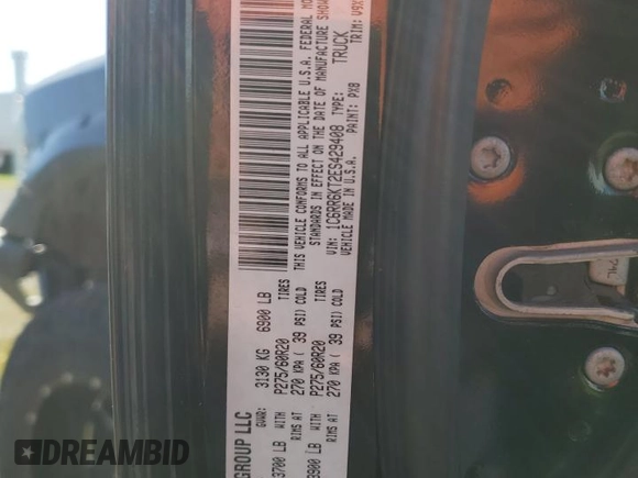 2014 Ram 1500 Express with VIN 1C6RR6KT2ES429408, listed as a Copart auction lot 44082475 with 140,118 mi miles and Clean Title. Bid and sale history available at carsss.com. Image 12.
