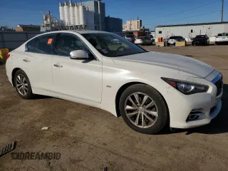 2017 Infiniti Q50 2.0t Sport with VIN JN1CV7AR9HM681349, listed as a Copart auction lot 79886244 with 67,874 mi miles and Salvage Title. Bid and sale history available at carsss.com. Image 4.