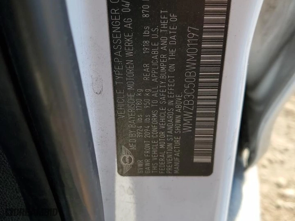 2011 MINI Cooper Countryman with VIN WMWZB3C50BWM01197, listed as a Copart auction lot 46163955 with 149,156 mi miles and Salvage Title. Bid and sale history available at carsss.com. Image 12.