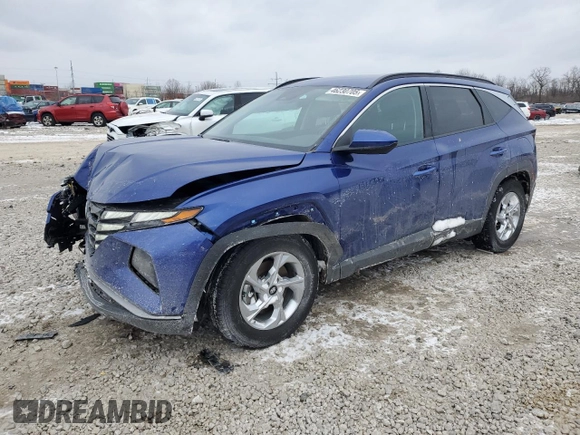2024 Hyundai Tucson SEL with VIN 5NMJB3DE4RH301017, listed as a Copart auction lot 46230705 with 21,949 mi miles and Salvage Title. Bid and sale history available at carsss.com. Image 1.