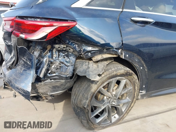 2019 Infiniti QX50 Luxe with VIN 3PCAJ5M14KF110183, listed as a IAAI auction lot 42323546 with 63,757 mi miles and . Bid and sale history available at DreamBid. Image 6.