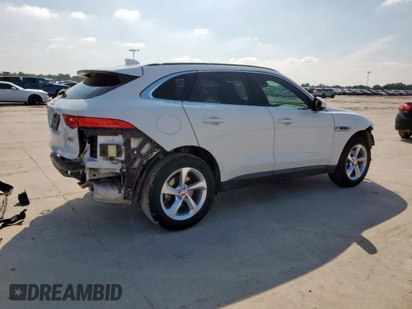 2019 Jaguar F-Pace 25t Premium with VIN SADCJ2FX3KA397408, listed as a Copart auction lot 59347685 with 19,340 mi miles and Salvage title. Bid and sale history available at DreamBid. Image 3.
