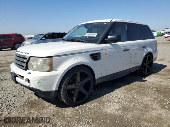 2008 Land Rover Range Rover Sport HSE with VIN SALSK25488A129239, listed as a Copart auction lot 48887535 with 205,090 mi miles and Salvage Title. Bid and sale history available at carsss.com. Image 1.