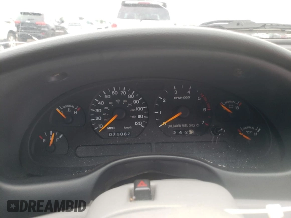 1997 Ford Mustang with VIN 1FALP4040VF166533, listed as a Copart auction lot 66524354 with 71,082 mi miles and Salvage Title. Bid and sale history available at carsss.com. Image 9.