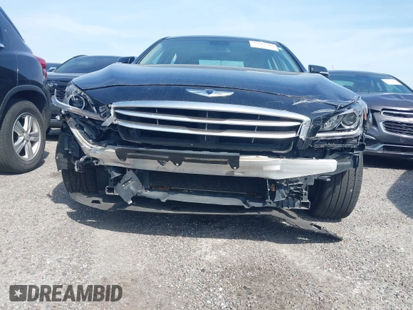 2015 Hyundai Genesis 3.8L with VIN KMHGN4JE5FU063075, listed as a IAAI auction lot 42043518 with 135,079 mi miles. Bid and sale history available at carsss.com. Image 6.