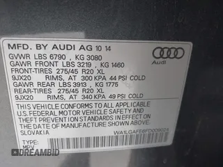 2015 Audi Q7 Premium Plus z VIN WA1LGAFE6FD009024, wystawiony jako IAAI lot #42282569 z przebiegiem 95 953 mil mil oraz . Historia ofert i sprzedaży dostępna na DreamBid. Obrazek 9.