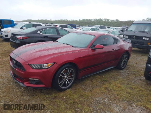 2017 Ford Mustang EcoBoost with VIN 1FA6P8TH7H5332124, listed as a IAAI auction lot 40471105 with 1 mi miles. Bid and sale history available at carsss.com. Image 2.