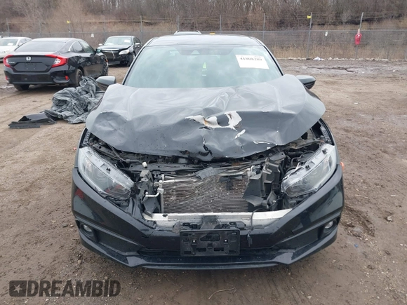 2020 Honda Civic Sedan Sport with VIN 19XFC2F89LE023377, listed as a IAAI auction lot 41808289 with 68,860 mi miles. Bid and sale history available at carsss.com. Image 12.