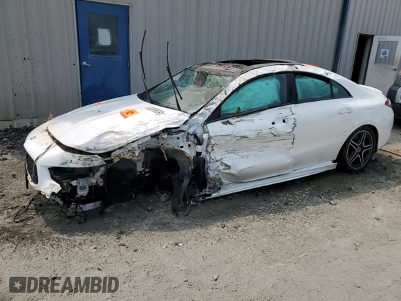 2024 Mercedes-Benz CLA 250 with VIN W1K5J4HBXRN454116, listed as a Copart auction lot 59536385 with Not provided miles and Salvage title. Bid and sale history available at DreamBid. Image 1.