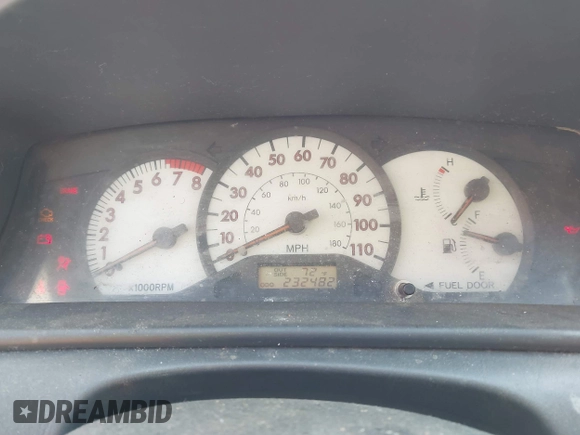2003 Toyota Corolla CE with VIN 1NXBR32E23Z123753, listed as a IAAI auction lot 41979544 with 232,482 mi miles and . Bid and sale history available at DreamBid. Image 7.