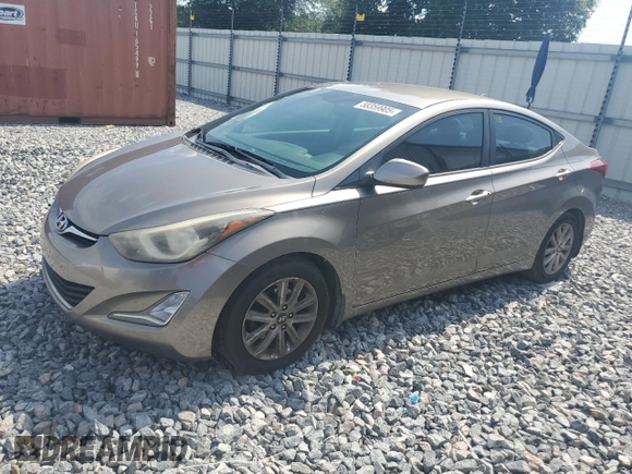 2015 Hyundai Elantra SE z VIN 5NPDH4AE9FH595258, wystawiony jako Copart lot #58359905 z przebiegiem 177 122 mil mil oraz Tytuł czysty. Historia ofert i sprzedaży dostępna na DreamBid. Obrazek 1.