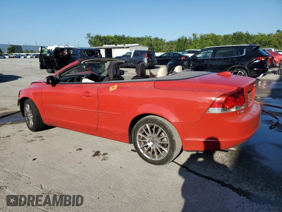 2008 Volvo C70 with VIN YV1MC67278J043639, listed as a Copart auction lot 53454425 with 0 mi miles and Salvage Title. Bid and sale history available at carsss.com. Image 2.