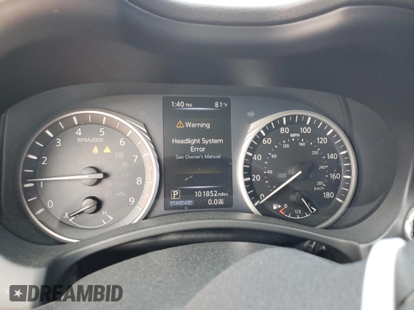 2018 Infiniti Q50 3.0t LUXE with VIN JN1EV7AR1JM444854, listed as a Copart auction lot 52797955 with 101,852 mi miles and Salvage Title. Bid and sale history available at carsss.com. Image 9.