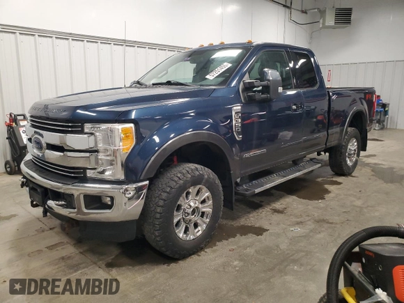 2017 Ford F-350 Lariat with VIN 1FT8X3BT5HEE16468, listed as a Copart auction lot 57251455 with 92,951 mi miles and Salvage title. Bid and sale history available at DreamBid. Image 1.