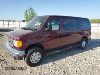 2005 Ford Econoline Passenger XL with VIN 1FBNE31L25HA98706, listed as a Copart auction lot 49968105 with 186,670 mi miles and Salvage title. Bid and sale history available at DreamBid. Image 1.