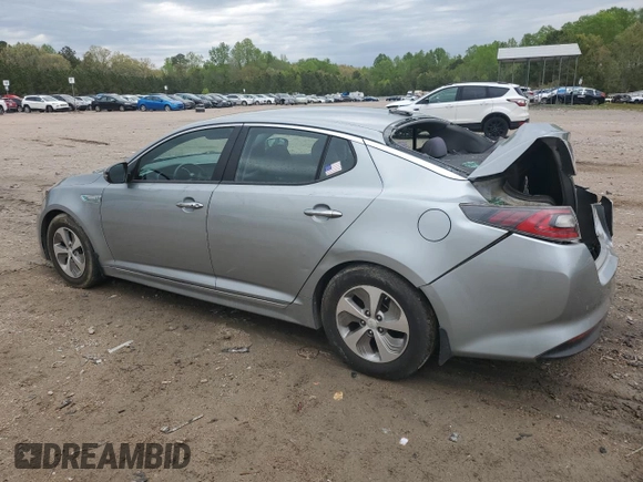 2014 Kia Optima Hybrid LX with VIN KNAGM4AD0E5073615, listed as a Copart auction lot 53137495 with 129,752 mi miles and Salvage Title. Bid and sale history available at carsss.com. Image 2.