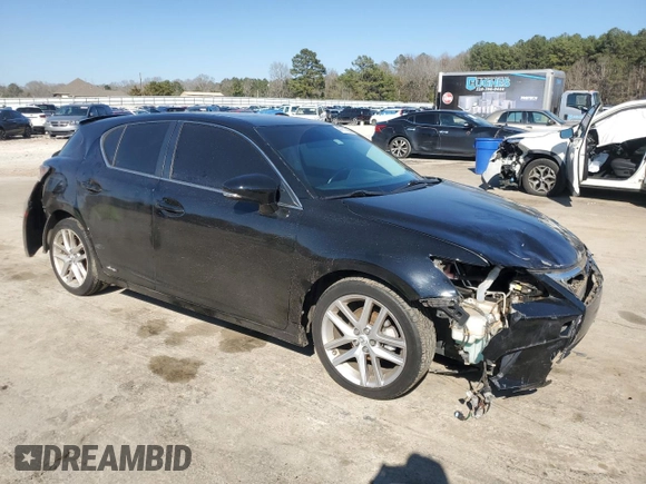 2014 Lexus CT 200h with VIN JTHKD5BH0E2178532, listed as a Copart auction lot 47211995 with 127,509 mi miles and Salvage Title. Bid and sale history available at DreamBid. Image 4.