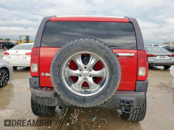 2006 Hummer H3 with VIN 5GTDN136168126654, listed as a Copart auction lot 53430095 with 83,018 mi miles and Salvage Title. Bid and sale history available at carsss.com. Image 8.