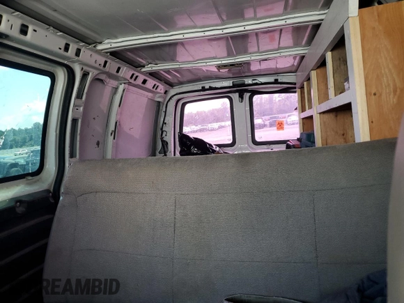2013 Chevrolet Express Cargo Van with VIN 1GCSGAFX0D1119889, listed as a Copart auction lot 68985114 with 341,315 mi miles and Salvage Title. Bid and sale history available at carsss.com. Image 10.