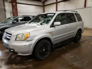 2007 Honda Pilot EX with VIN 5FNYF18457B018486, listed as a Copart auction lot 45153395 with 192,485 mi miles and Salvage Title. Bid and sale history available at DreamBid. Image 1.