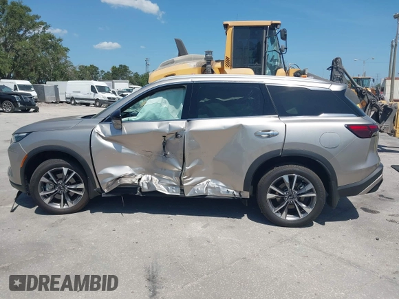 2024 Infiniti QX60 Luxe с VIN 5N1DL1FR3RC346815, выставлен на аукционе IAAI как лот 42186194 с пробегом 4 171 миль миль и . История ставок и продаж доступна на DreamBid. Изображение 13.